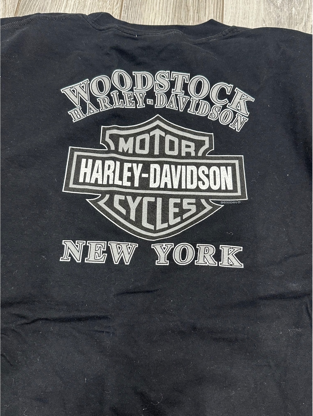 Harley-Davidson 2XL Black Graphic T-Shirt Woodstock New York - Picture 5 of 5